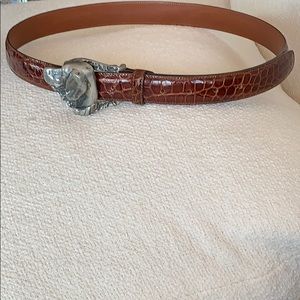 Genuine Alligator ‘Ann Turk’ designer Belt